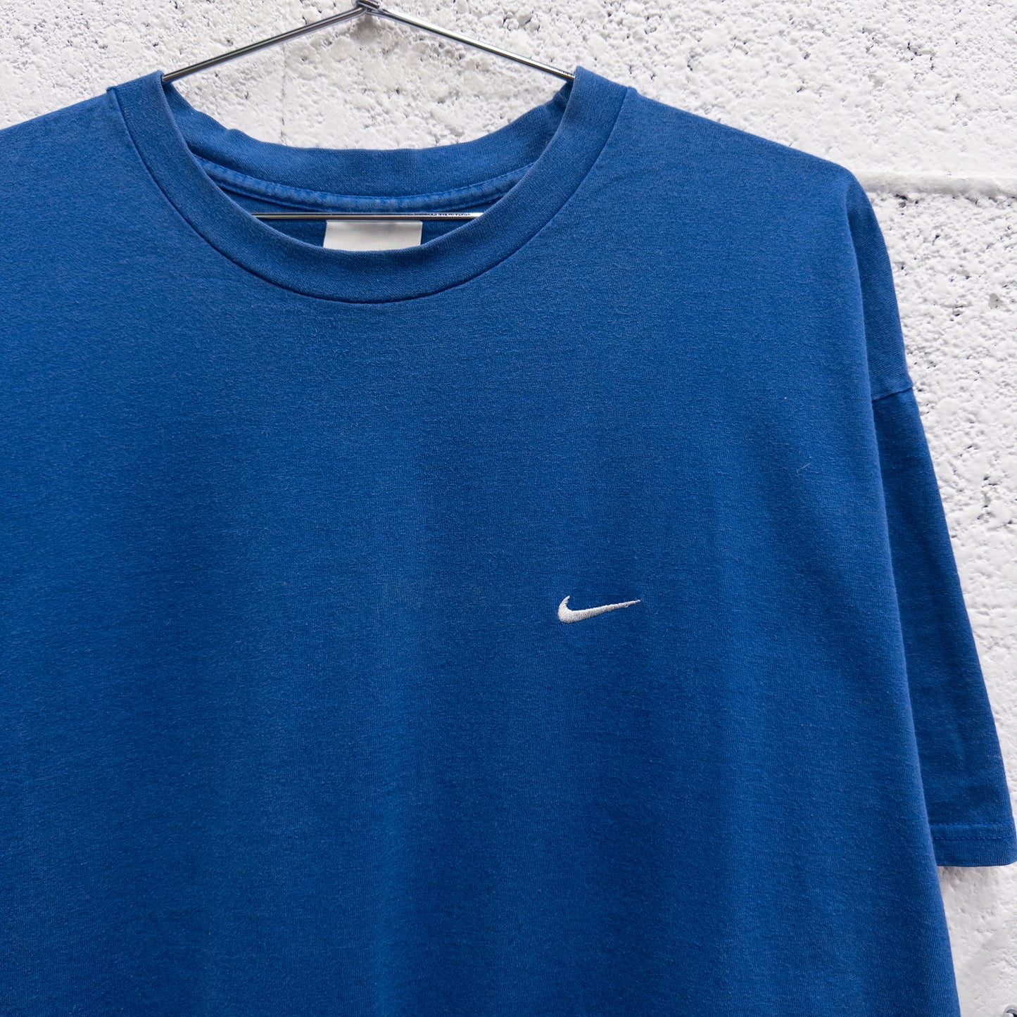 Vintage 2000s Nike Blue Embroidered Logo Tee - XL
