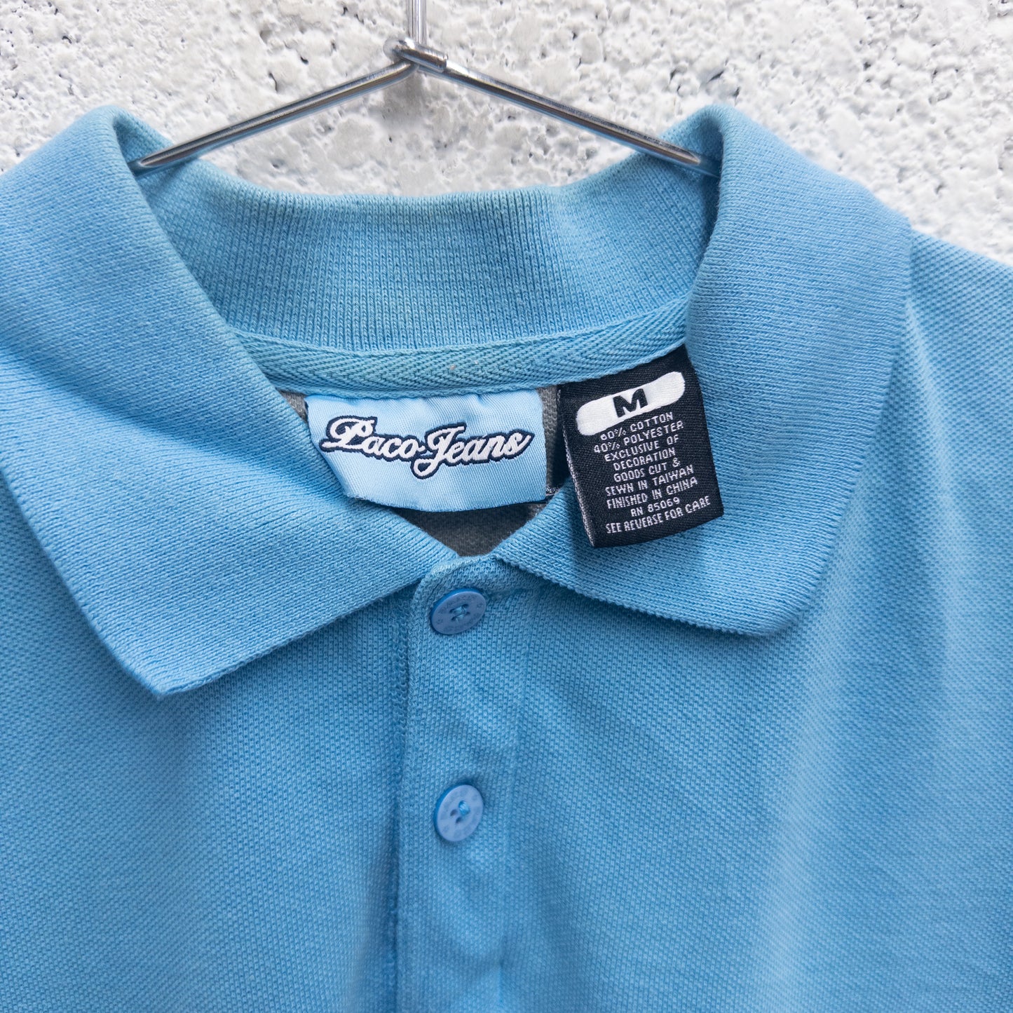 Vintage 2000s Paco Embroidered Logo Polo Shirt - M