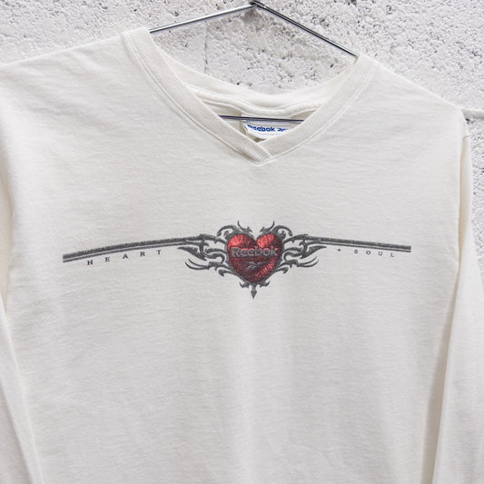 Vintage 2000s Reeboks Long Sleeve Women's Top - L