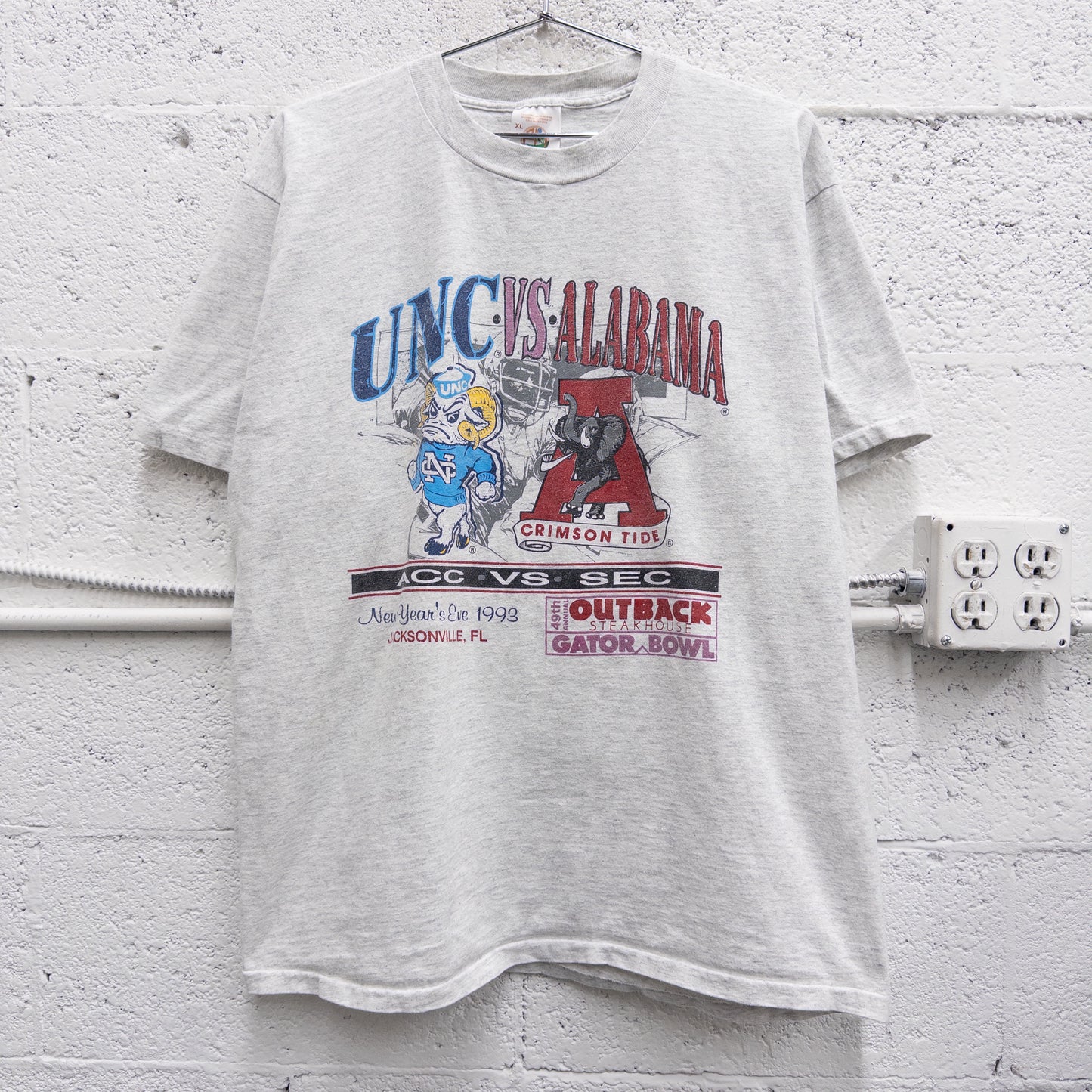 Vintage 90s UNC Vs Alabama Tee - XL