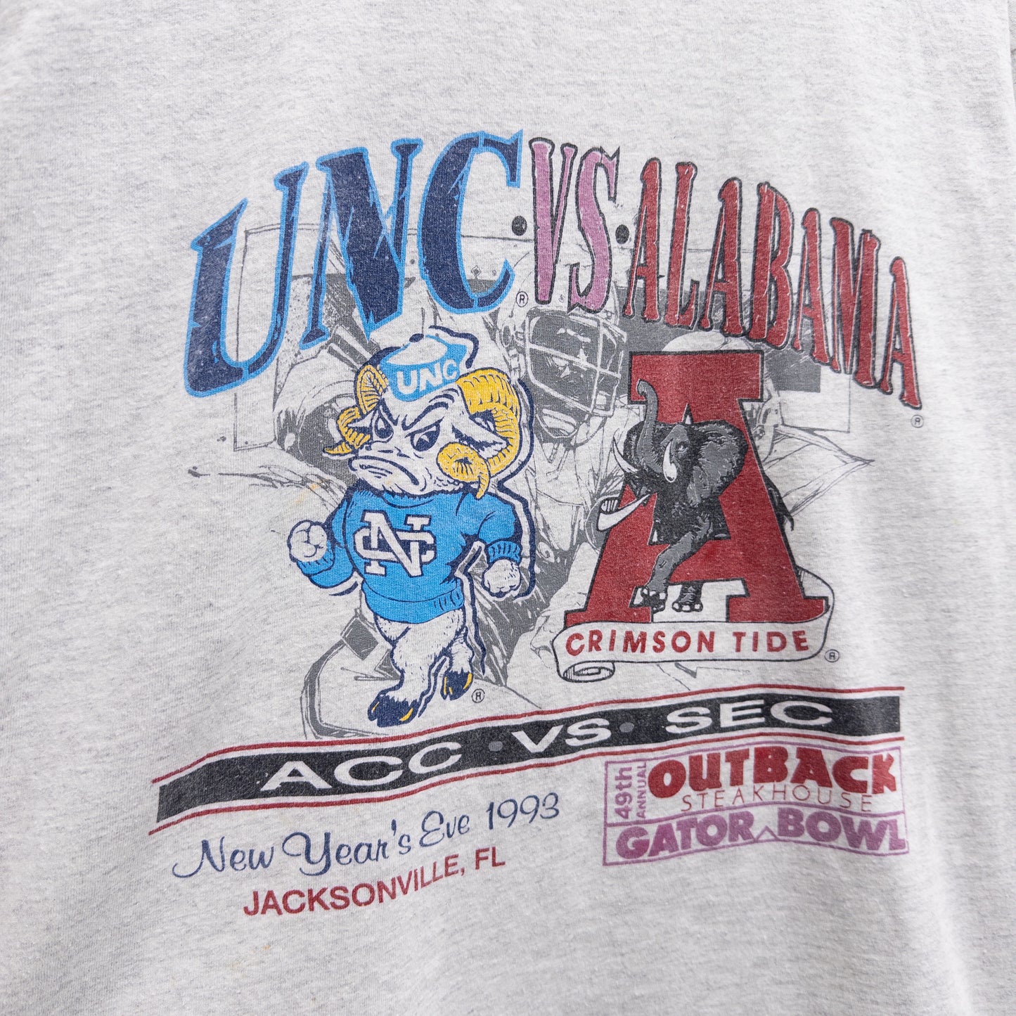 Vintage 90s UNC Vs Alabama Tee - XL