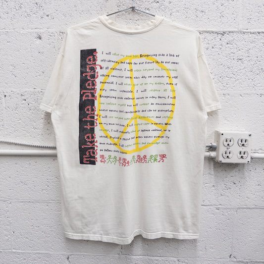 Vintage 90s Victory Over Violence Tee - L