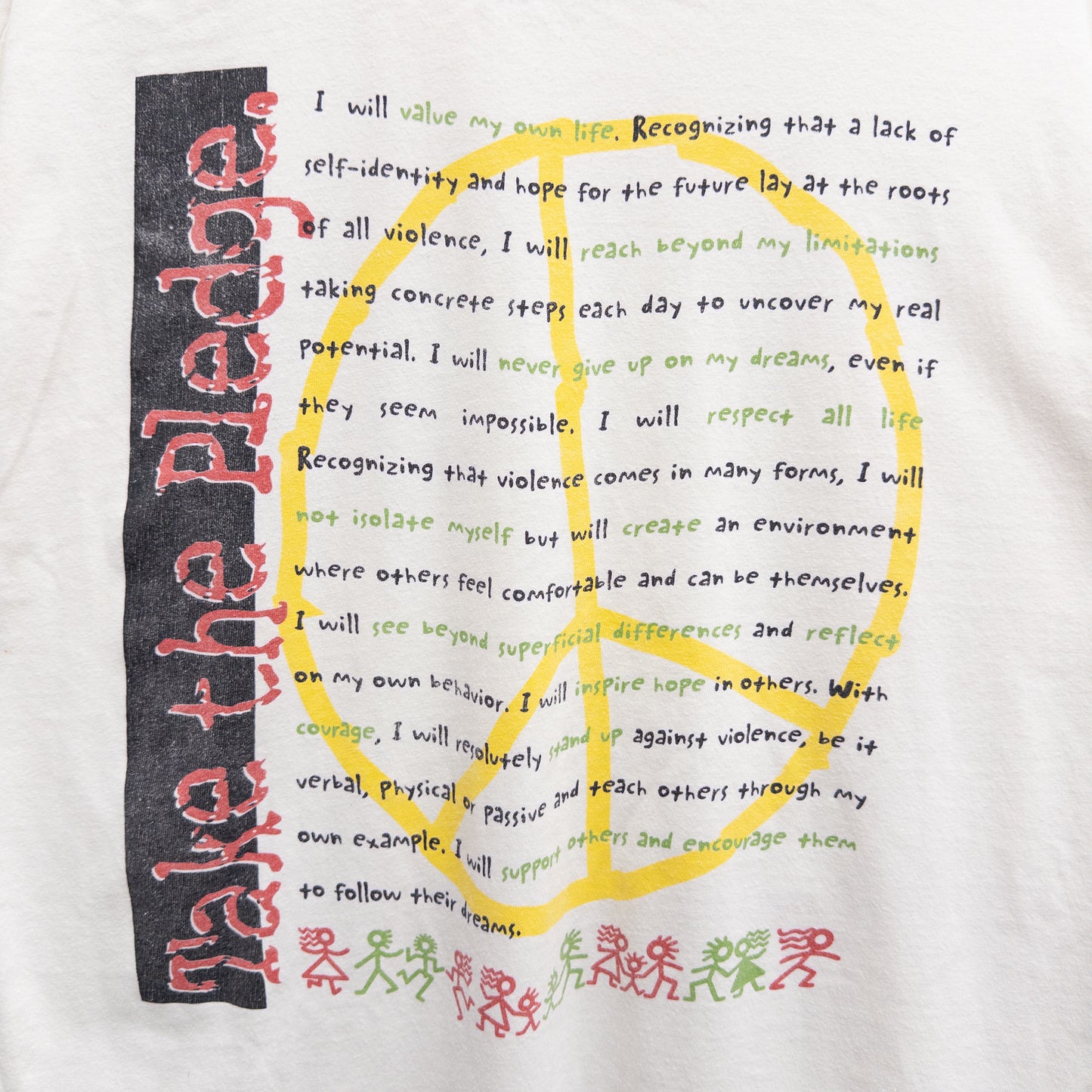 Vintage 90s Victory Over Violence Tee - L