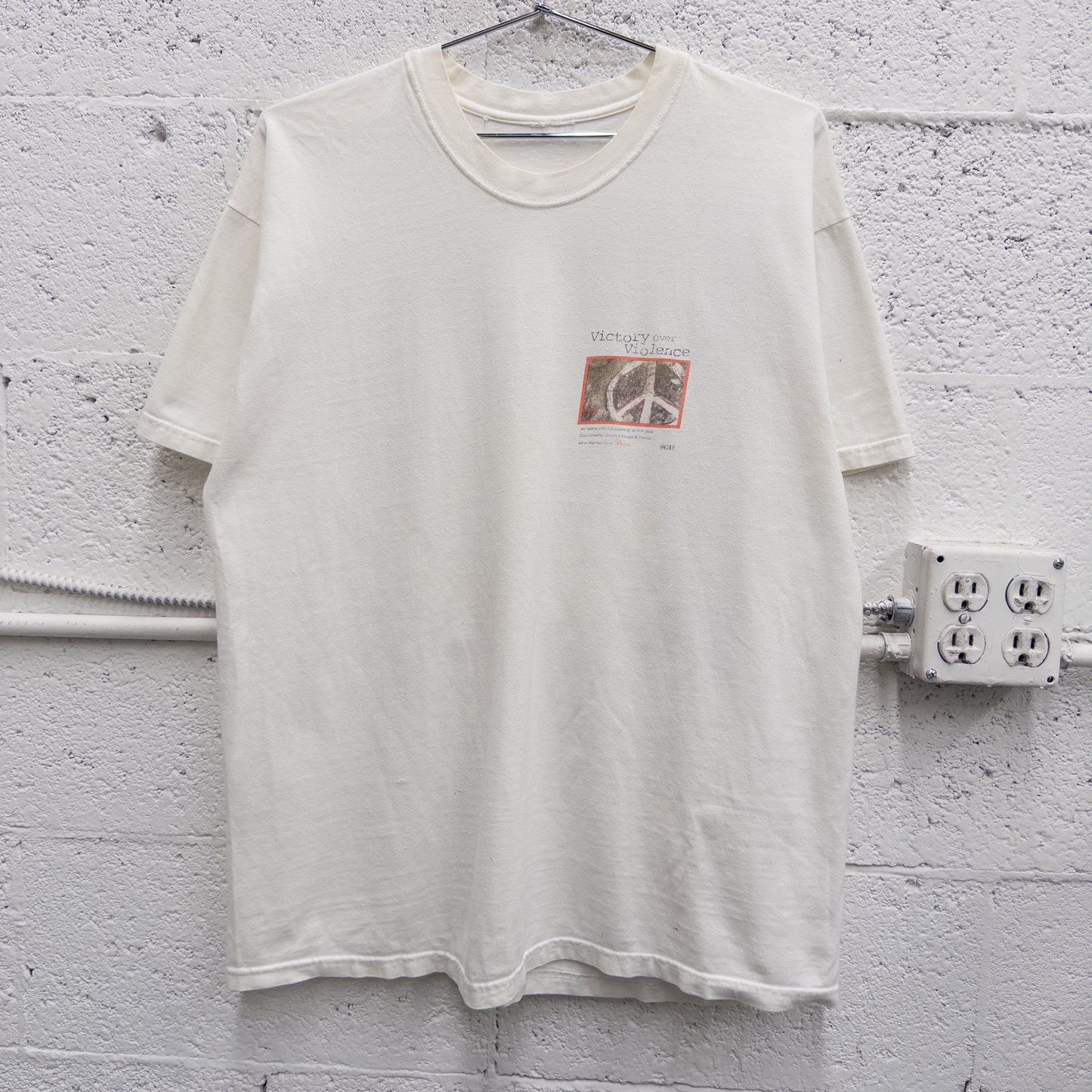Vintage 90s Victory Over Violence Tee - L