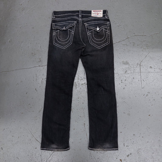 True Religion Black Denim Men's Jeans - 34