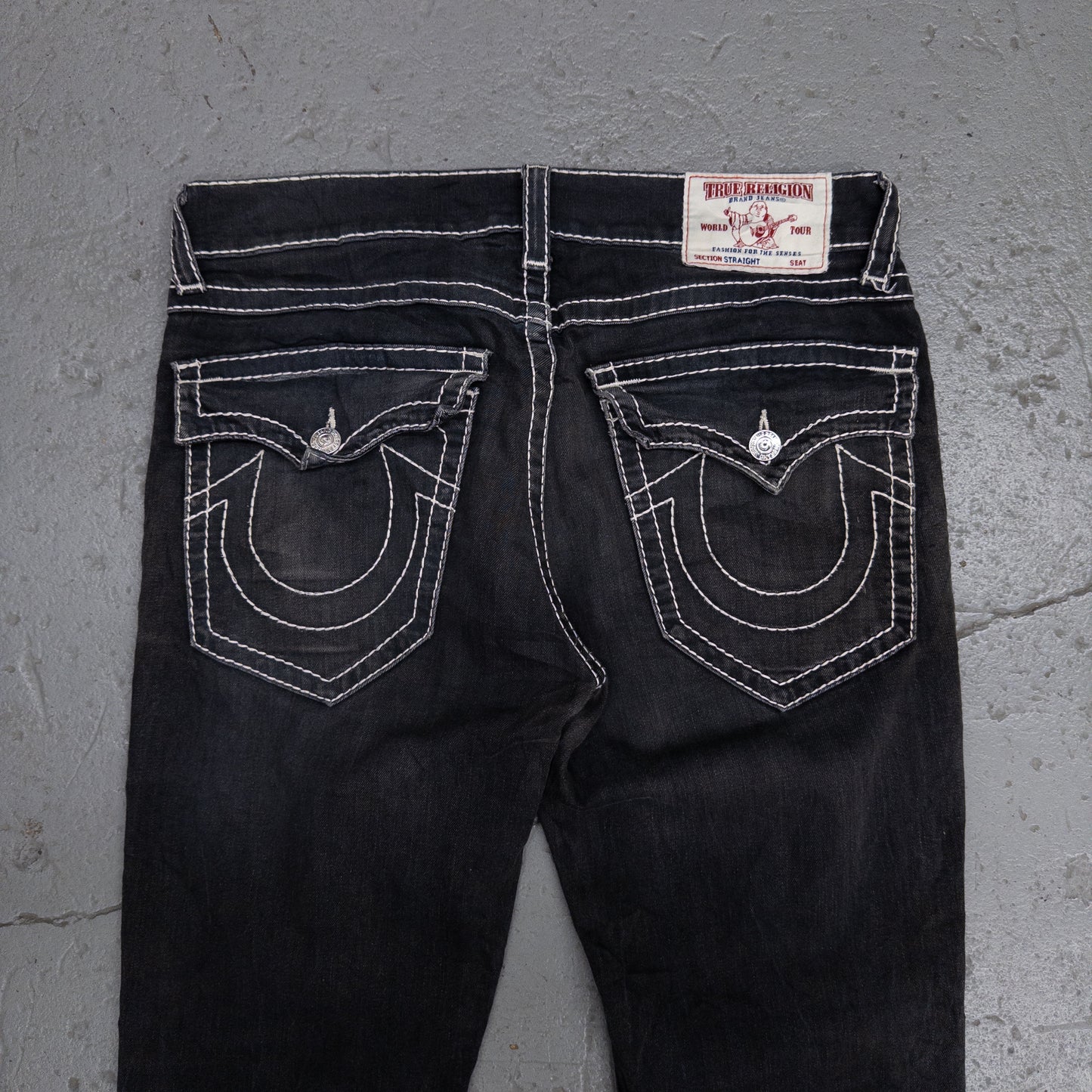 True Religion Black Denim Men's Jeans - 34
