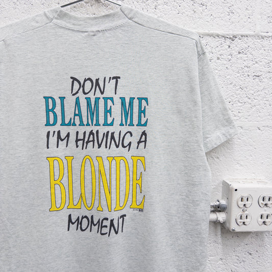 Vintage 90s Blonde Moment Tee - L
