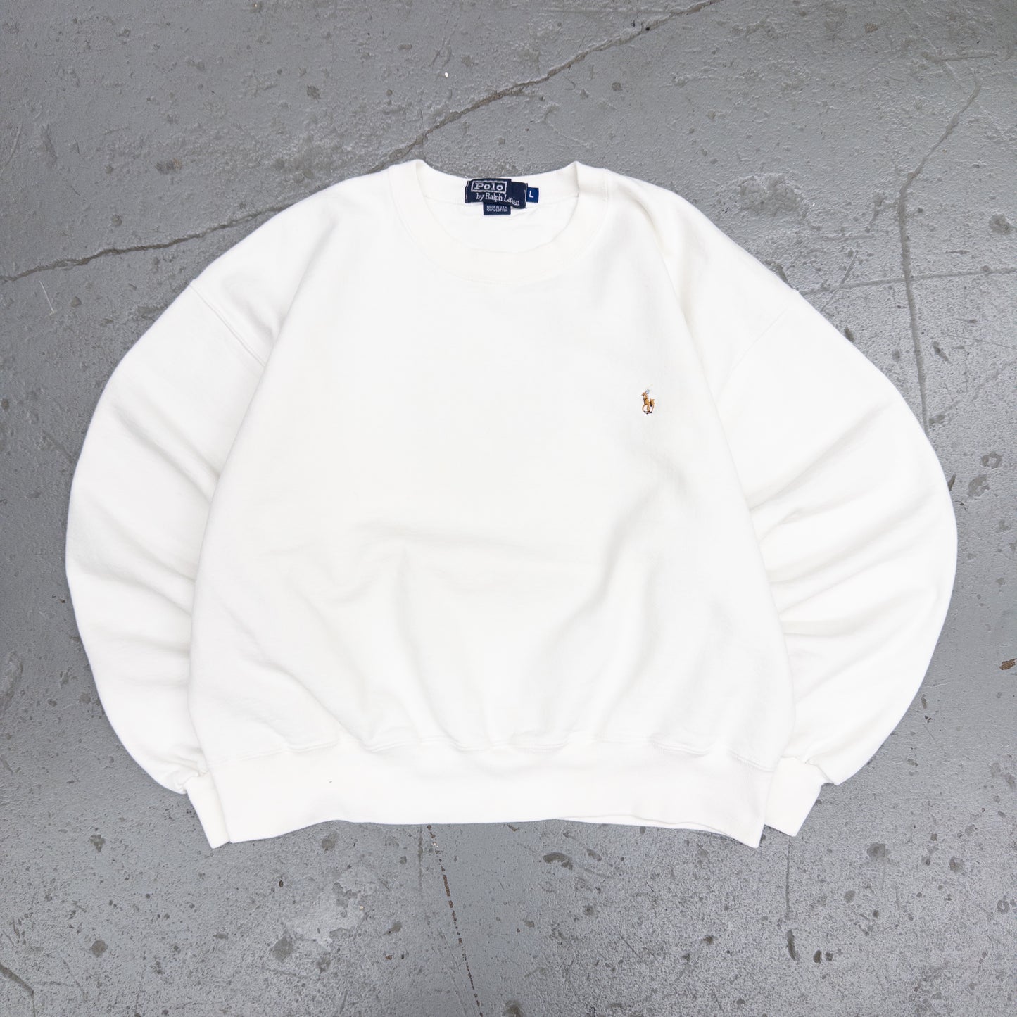 Vintage 90s Polo Ralph Lauren Women's Sweatshirt - L