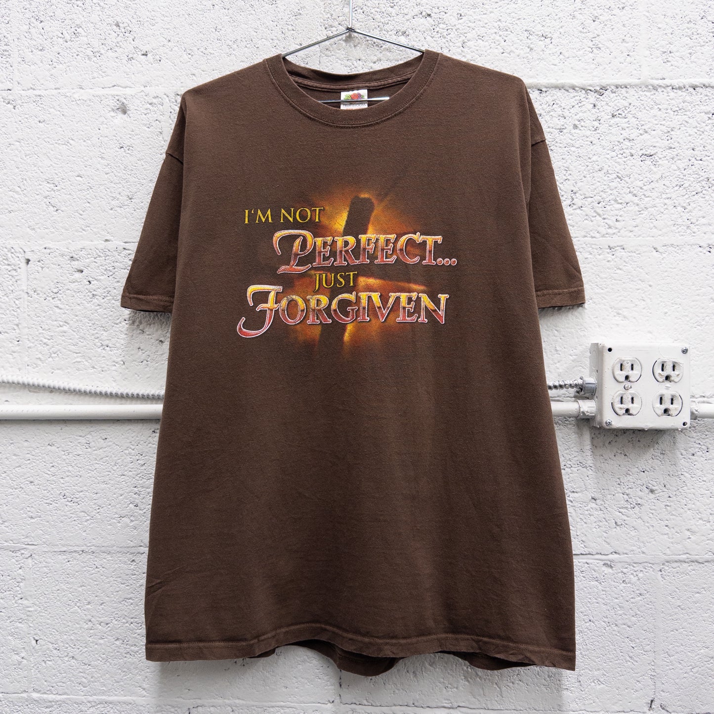 Vintage 2000s "I'm Not Perfect" Jesus Tee - XL