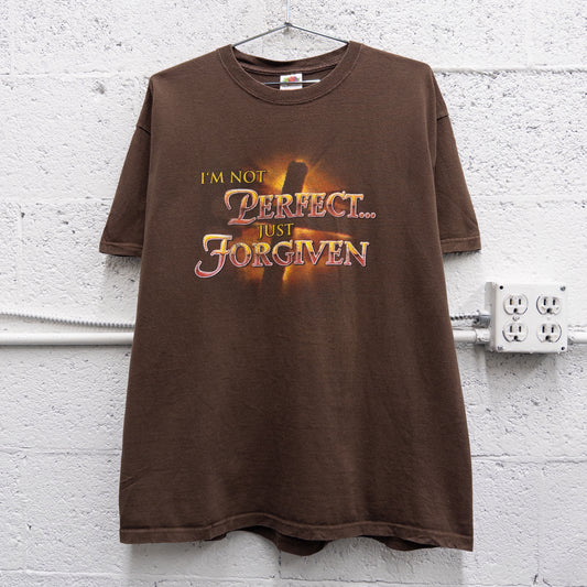 Vintage 2000s "I'm Not Perfect" Jesus Tee - XL