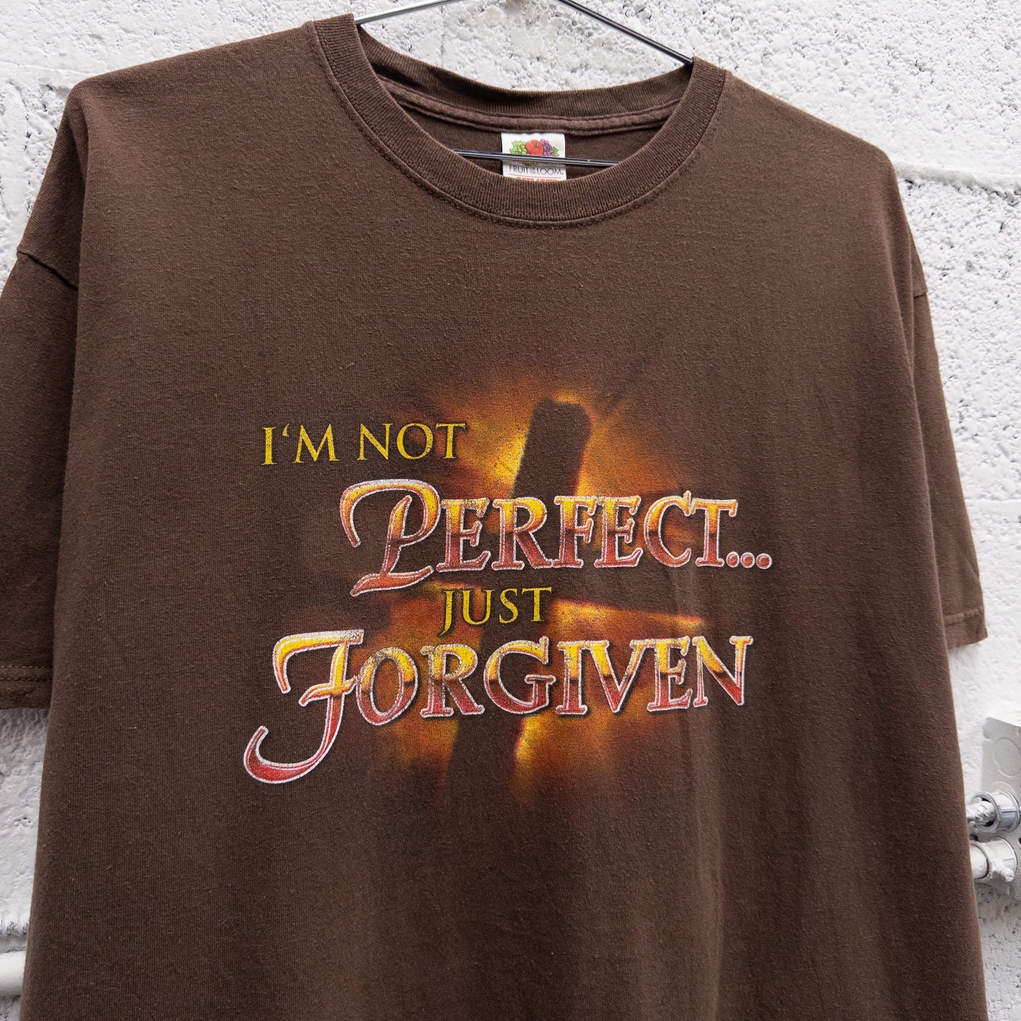 Vintage 2000s "I'm Not Perfect" Jesus Tee - XL