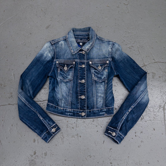 Vintage 2000s Miss Me Women's Denim Jacket - S