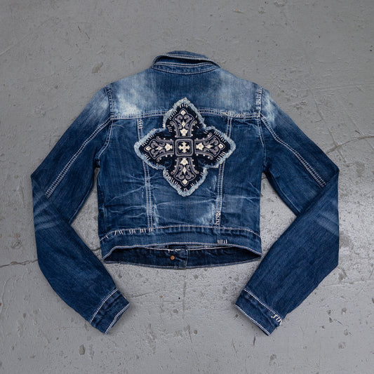 Vintage 2000s Miss Me Women's Denim Jacket - S