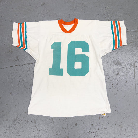 Vintage 70s Miami Dolphins Jersey Tee - M