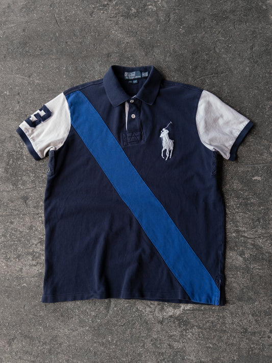 Vintage Polo Ralph Lauren Navy Blue Big Pony Shirt - Large