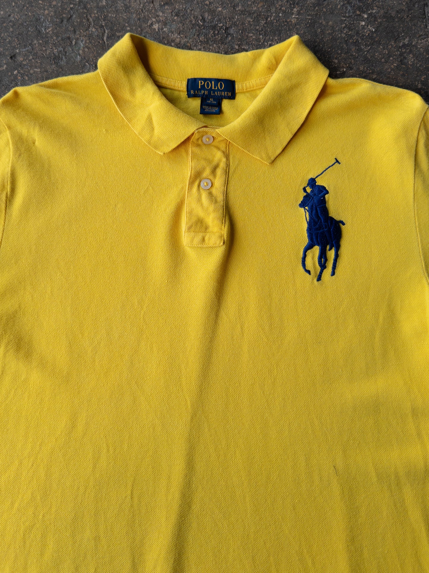 Polo Ralph Lauren Big Pony Yellow Shirt - (Y)XL