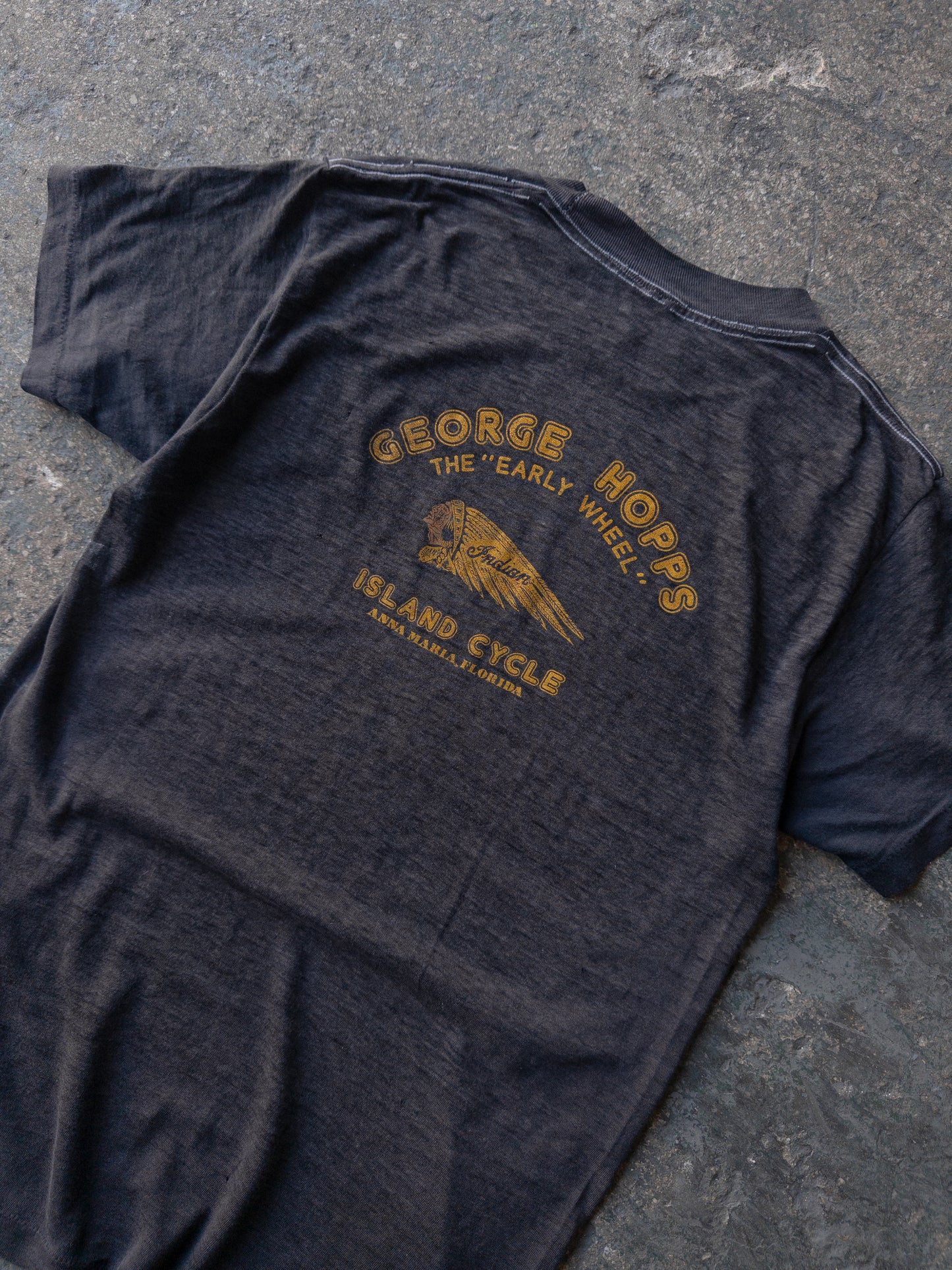 Vintage 70s Indian Motorcycles Faded Tee - Small