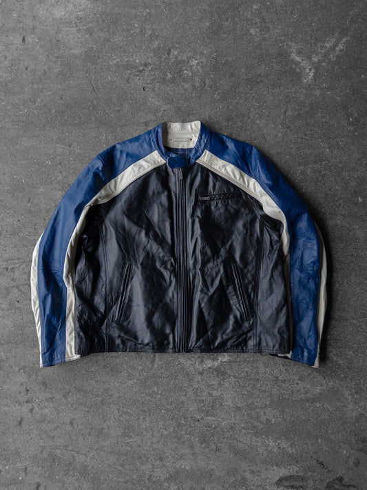 Vintage 90s Wilsons Leather Moto Racer Leather Jacket - XXL