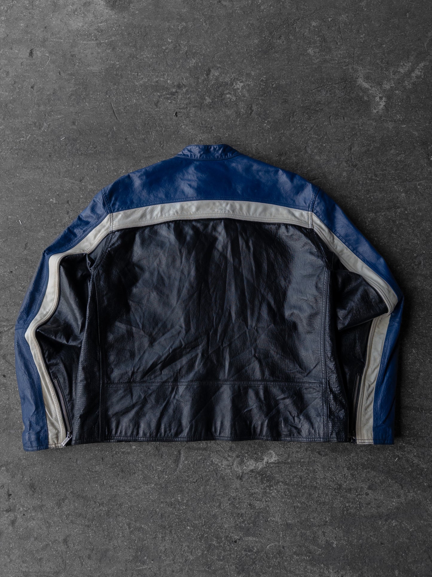 Vintage 90s Wilsons Leather Moto Racer Leather Jacket - XXL