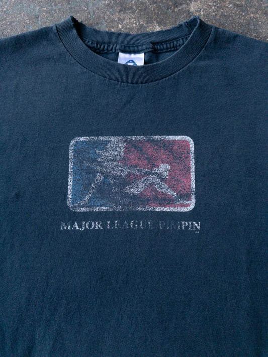 Vintage 2000s Major League Pimpin Faded Tee - Medium