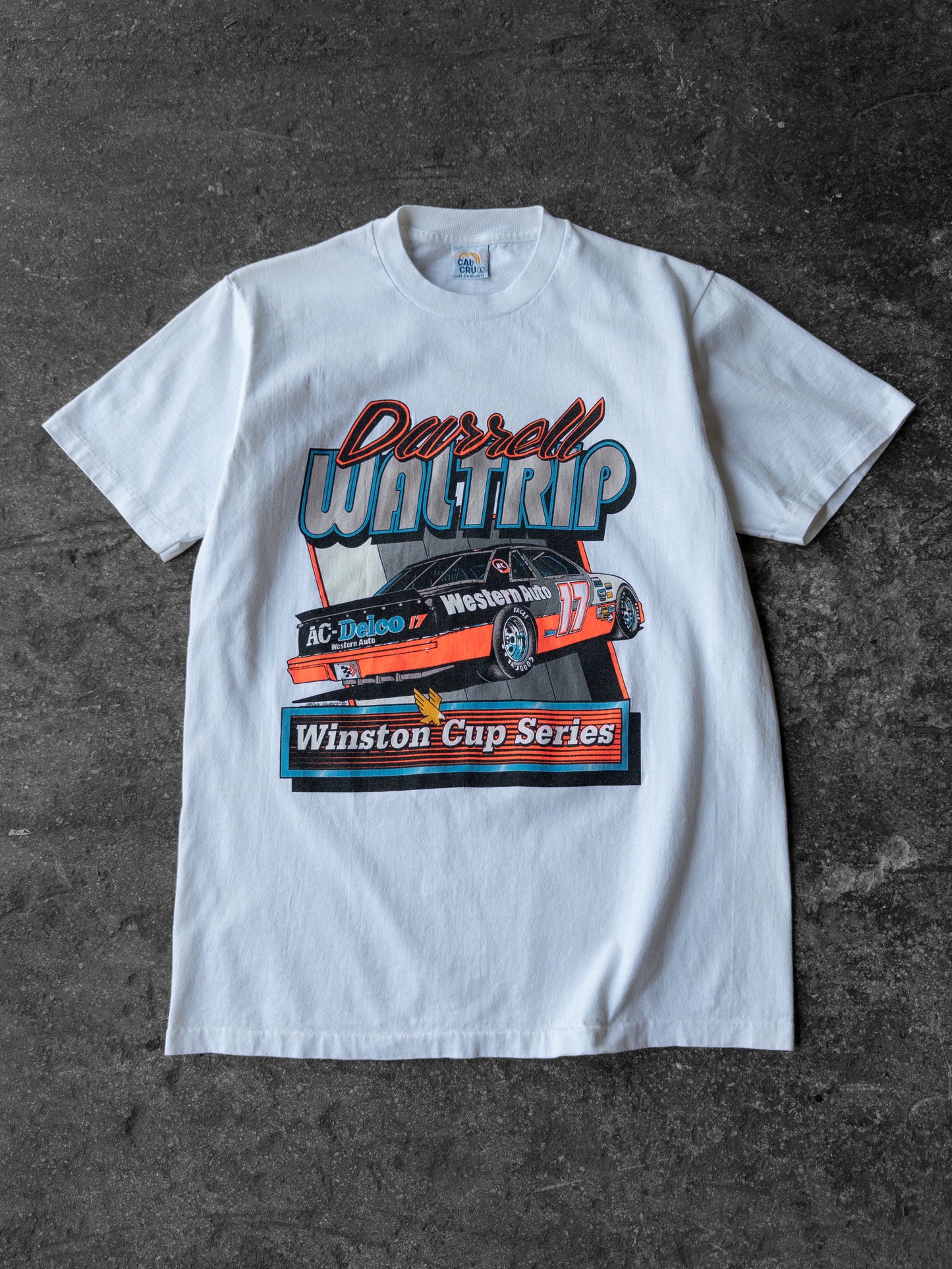 Vintage 90s Darrell Waltrip Winston Cup Series Racing Tee - Large