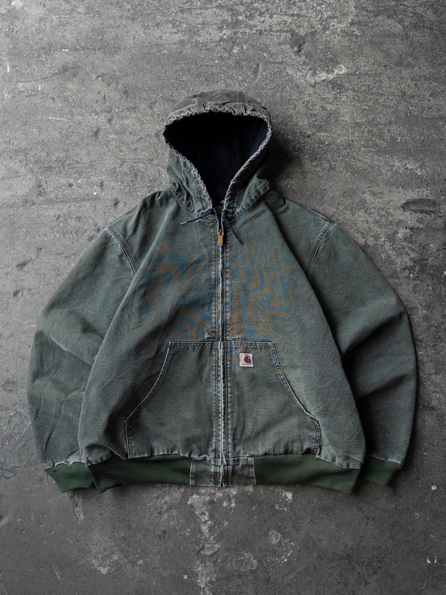 Vintage 2000s Carhartt Moss Green Hooded Jacket - XXL