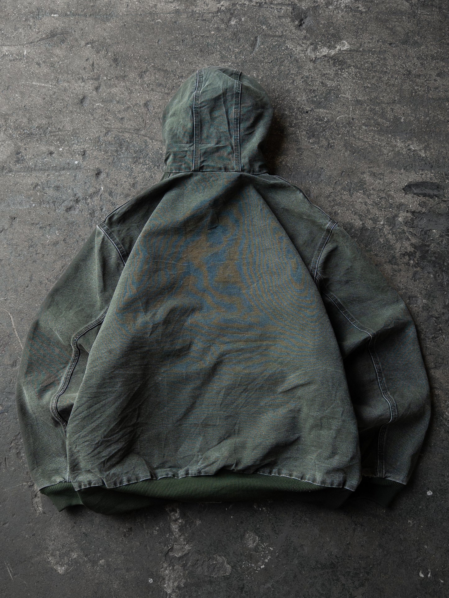 Vintage 2000s Carhartt Moss Green Hooded Jacket - XXL