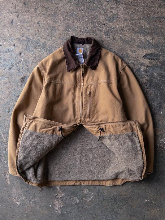 Vintage 2000s Carhartt Sherpa Lined Chore Coat - XL