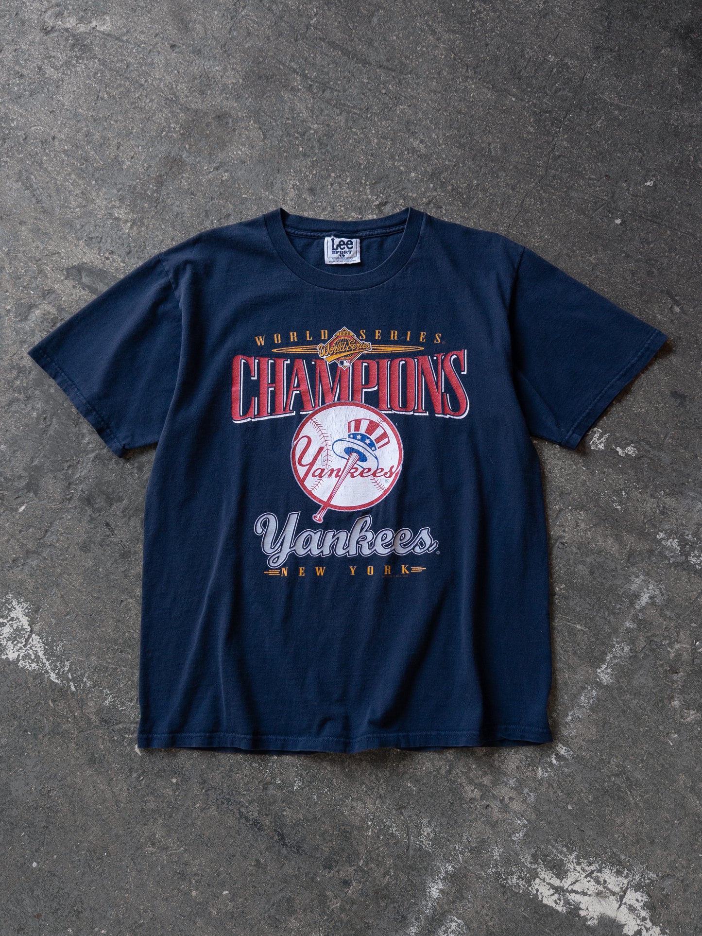 Vintage 90s New York Yankees World Series Tee - Large