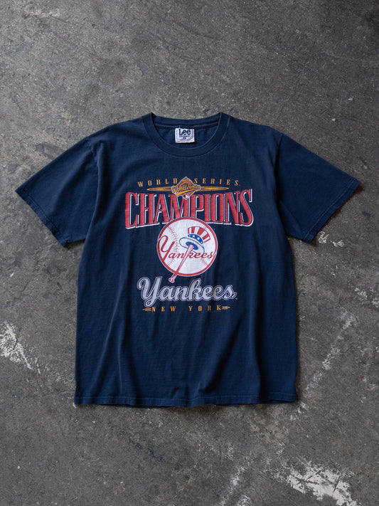 Vintage 90s New York Yankees World Series Tee - Large