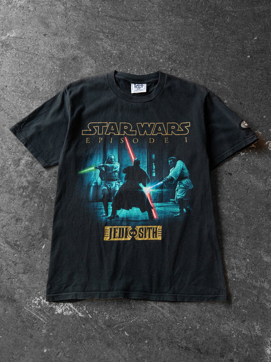 Vintage 90s Star Wars Episode 1 Jedi Vs Sith Tee - Medium