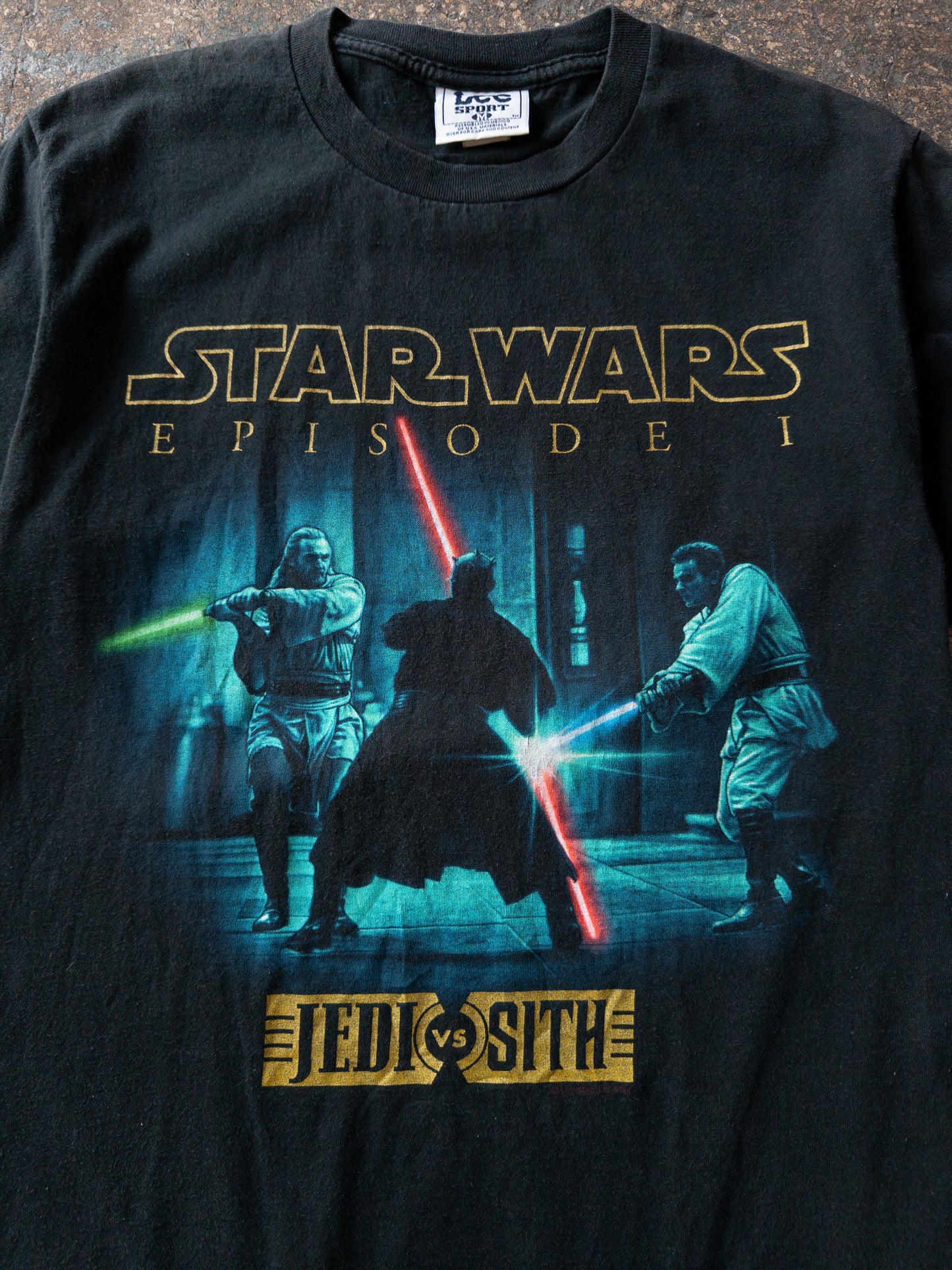 Vintage 90s Star Wars Episode 1 Jedi Vs Sith Tee - Medium