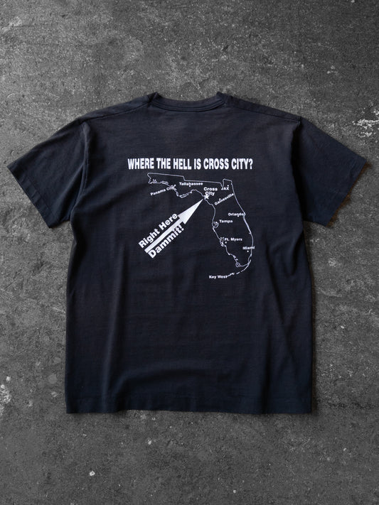 Vintage 90s Cross City Florida Tee - Large