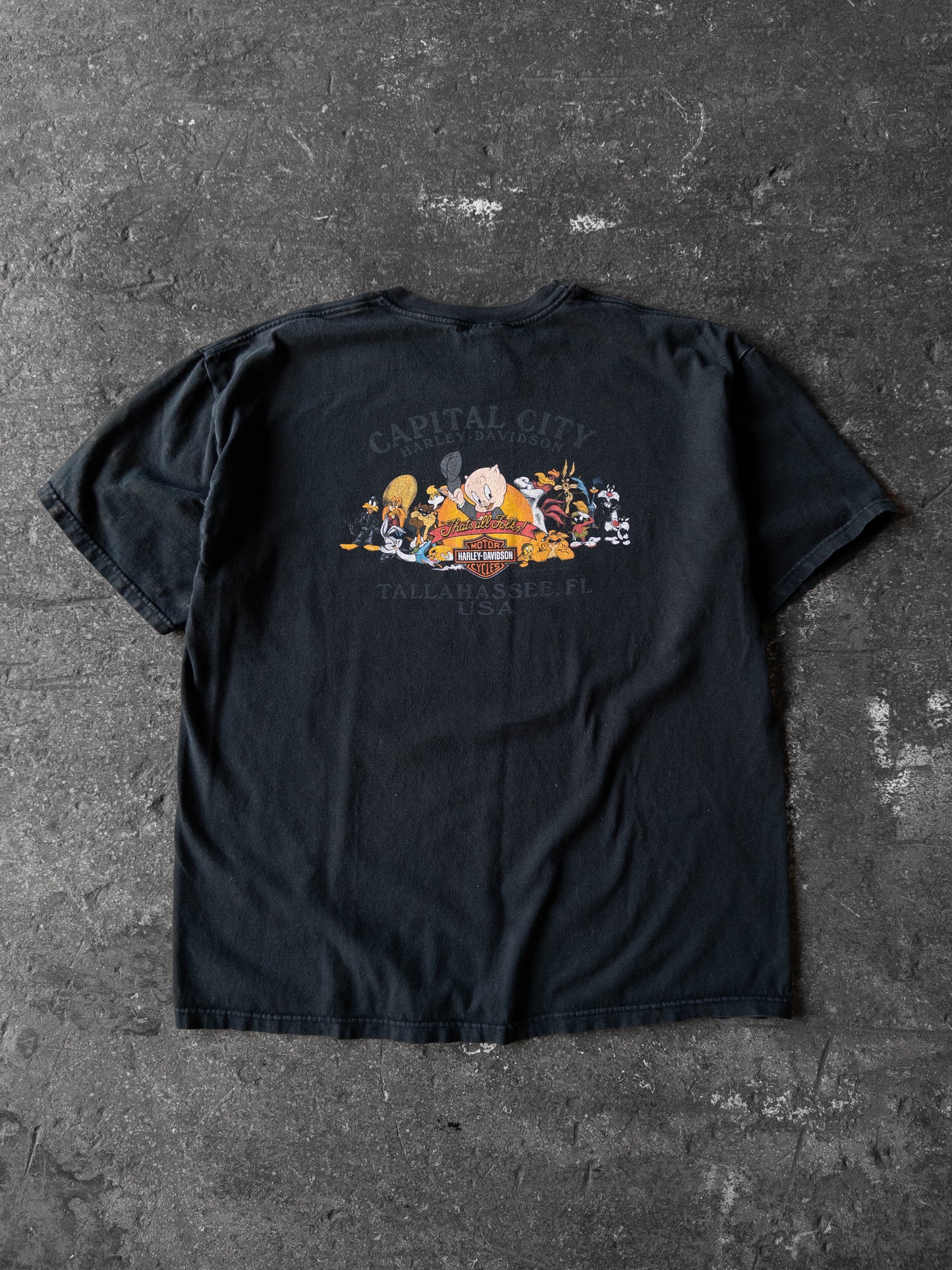 Vintage 2000s Harley Davidson Looney Tunes Tee - XL