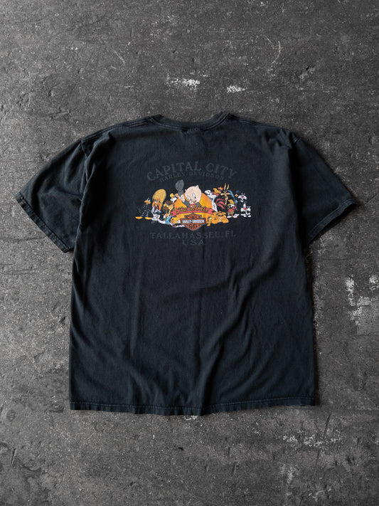 Vintage 2000s Harley Davidson Looney Tunes Tee - XL