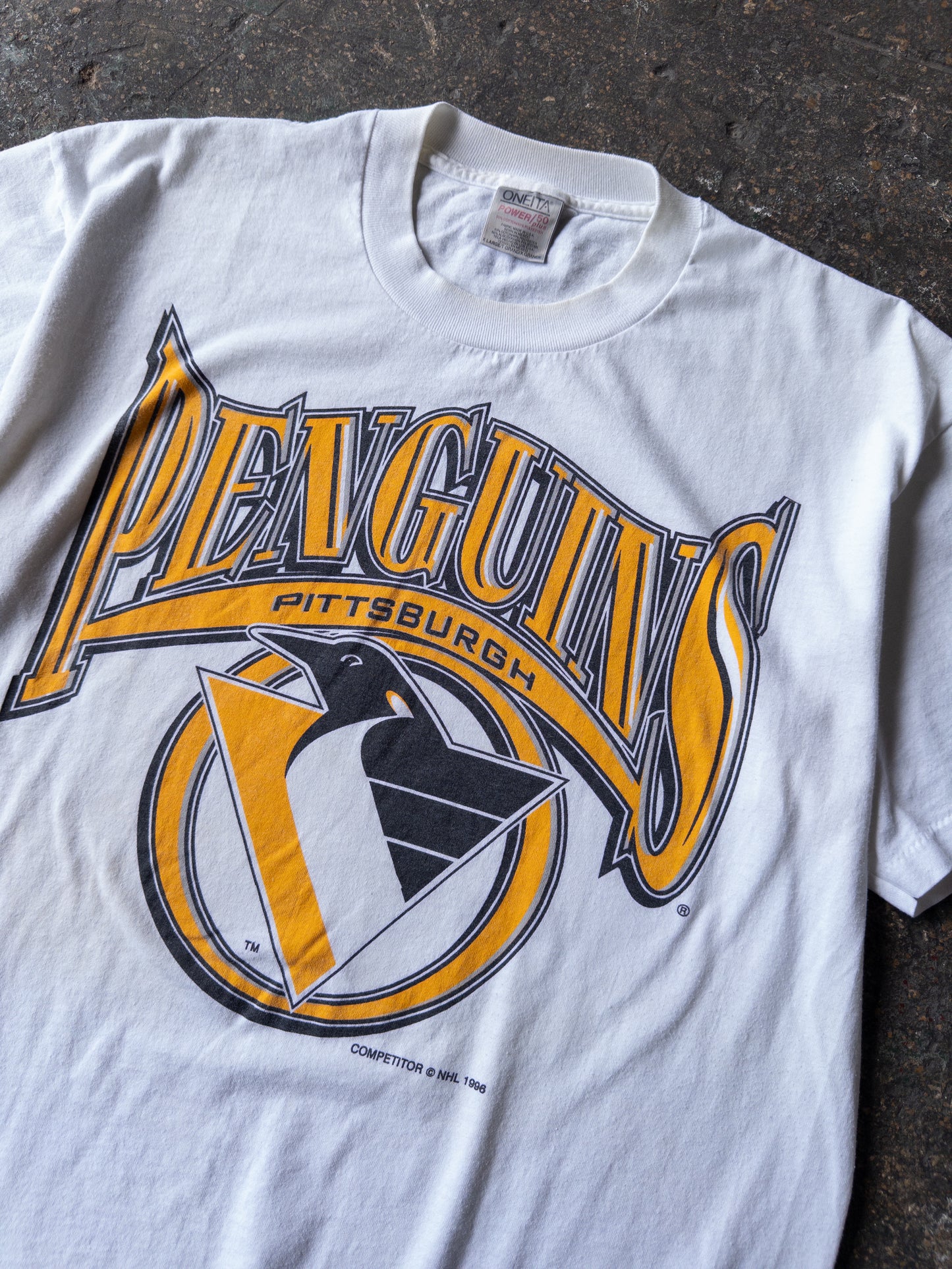 Vintage 90s Pittsburgh Penguins Hockey Tee - XL