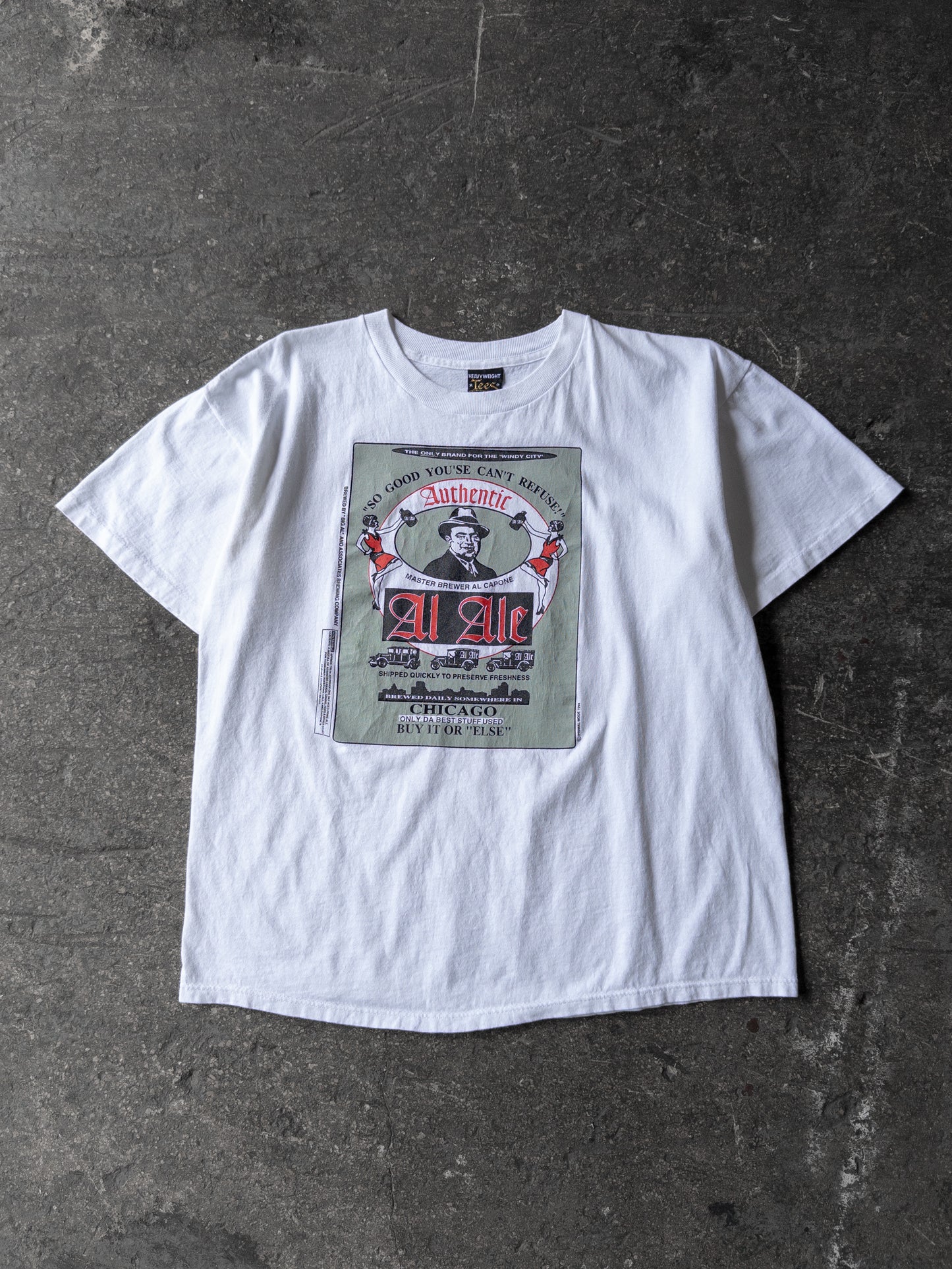 Vintage 90s Al Capone Parody Tee - Large