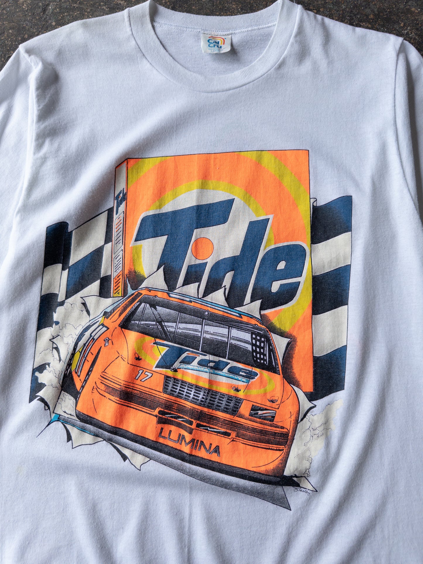Vintage 90s Tide Racing NASCAR Tee - Large