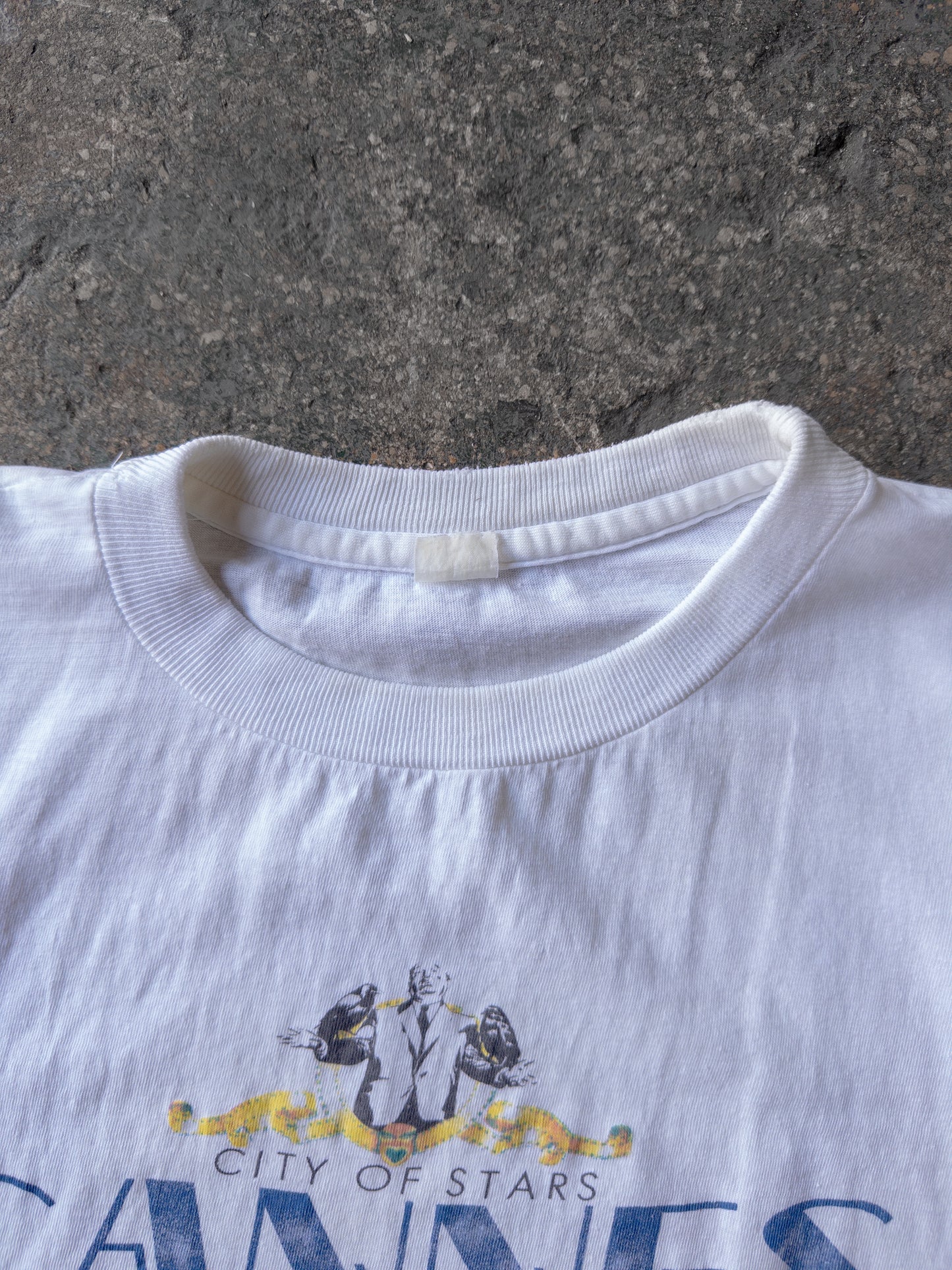 Vintage 80s Cannes Film Festival Tee - Large