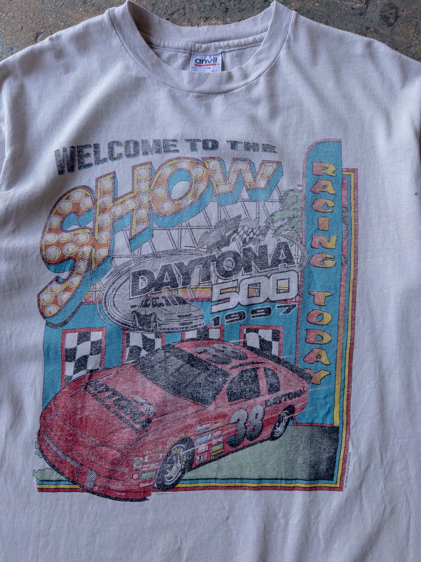 Vintage 90s Daytona 500 Racing Tee - Large