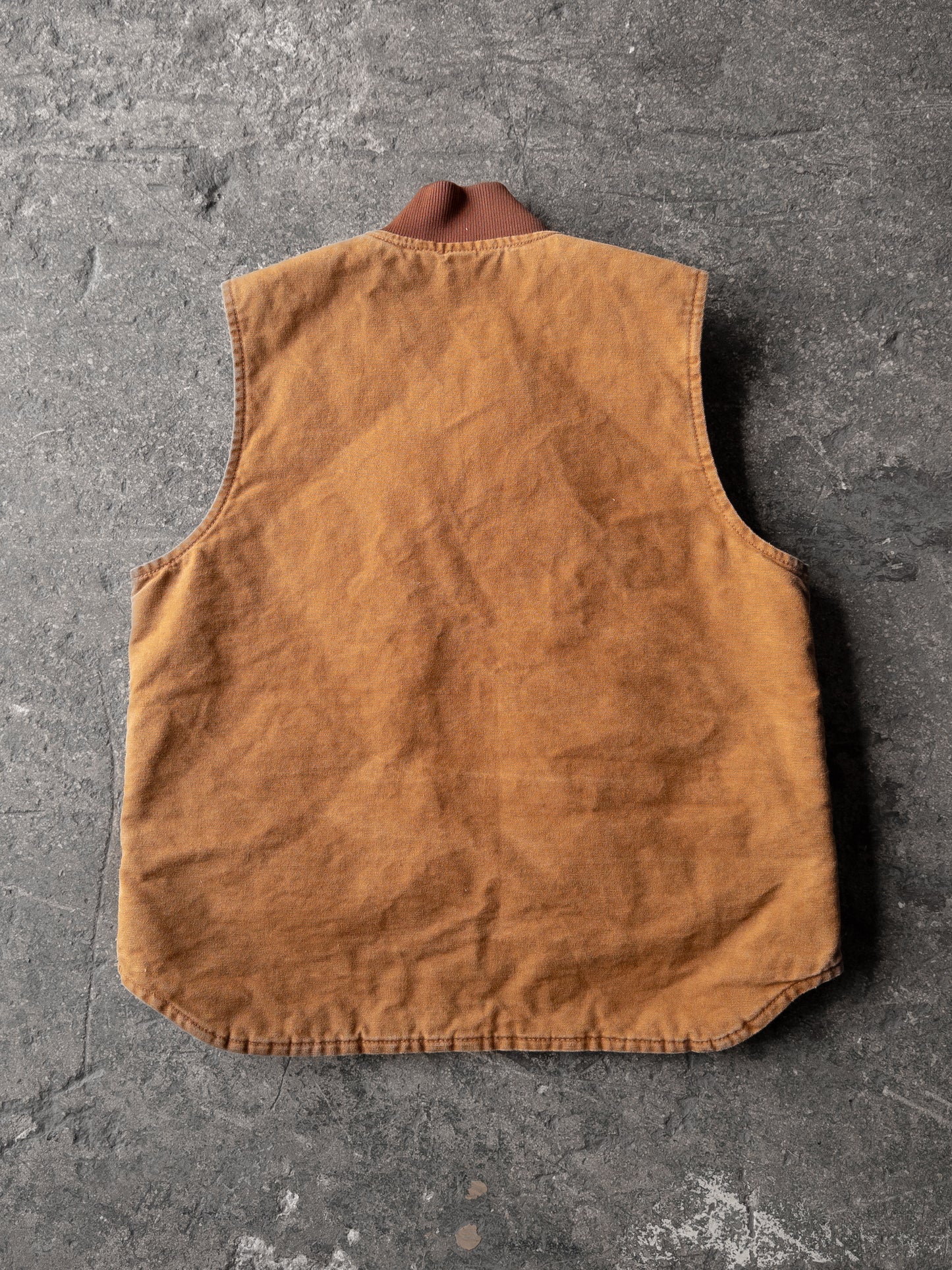 Carhartt Tan Canvas Quilt Lined Vest - Large