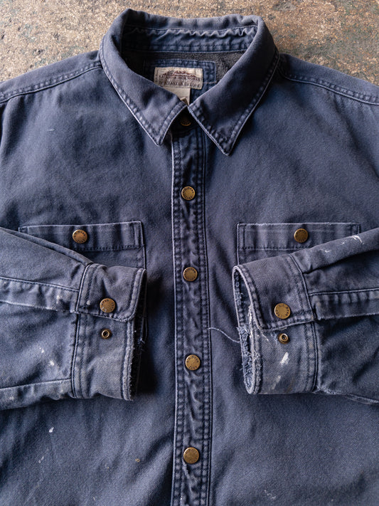 Vintage 2000s L.L. Bean Katahdin Faded Distressed Work Shirt Jacket - XXL