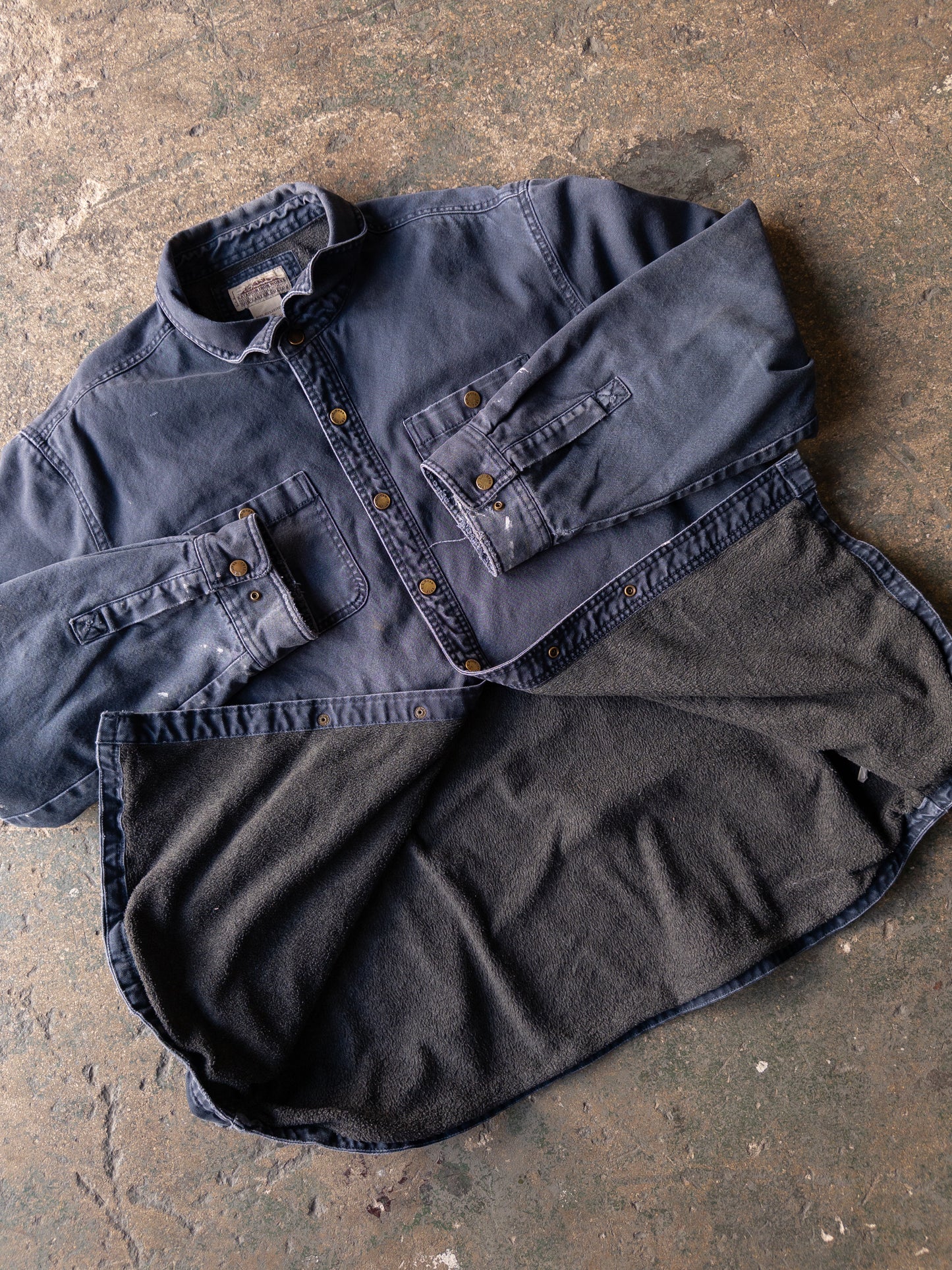 Vintage 2000s L.L. Bean Katahdin Faded Distressed Work Shirt Jacket - XXL