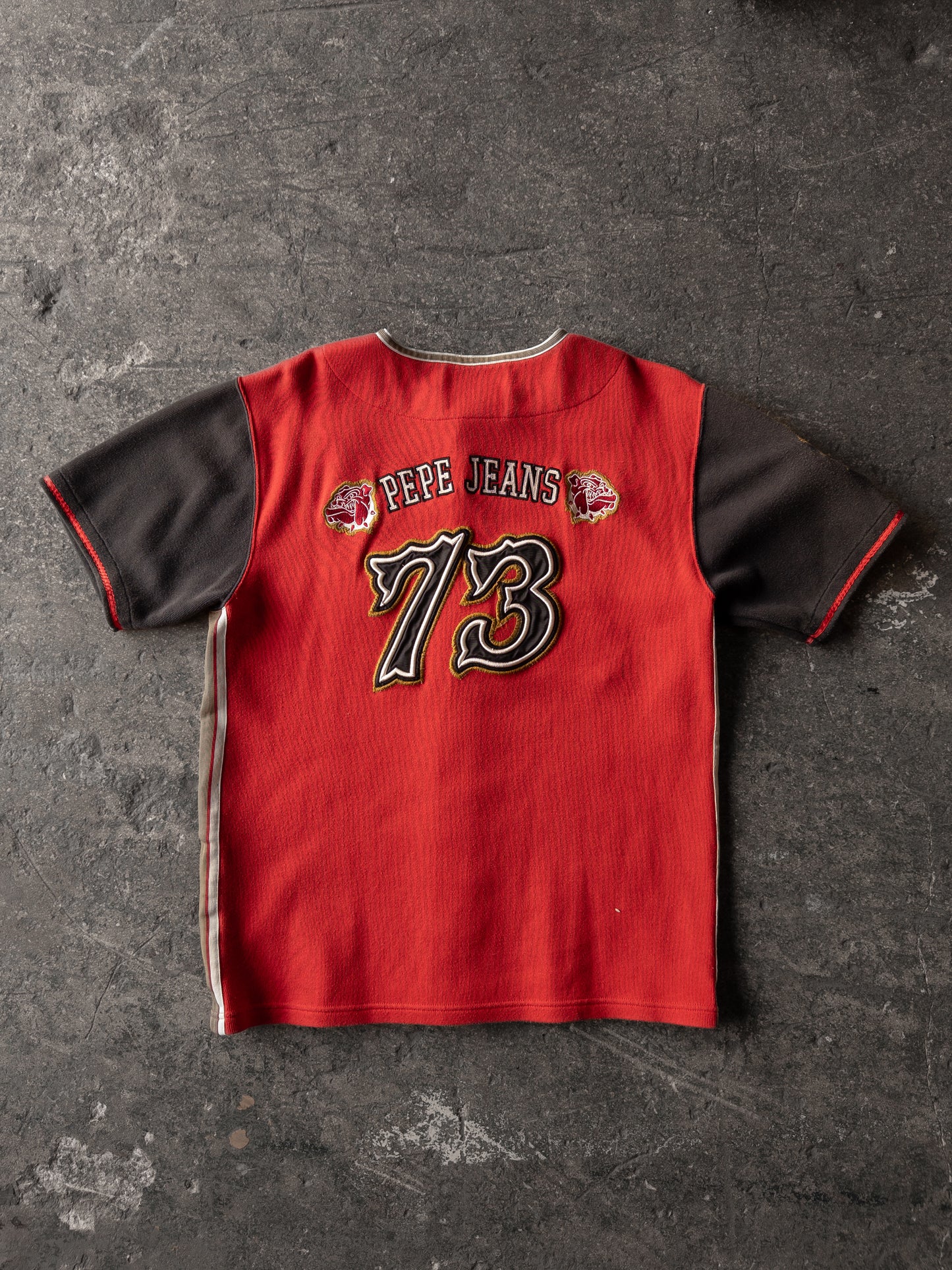 Vintage 2000s Pepe Jeans Embroidered Baseball Jersey - Large