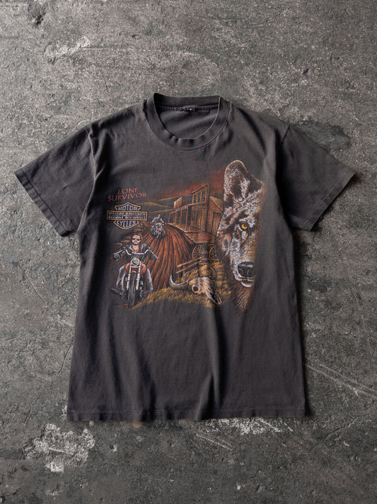 Vintage 90s Harley Davidson Lone Survivor Tee - Large