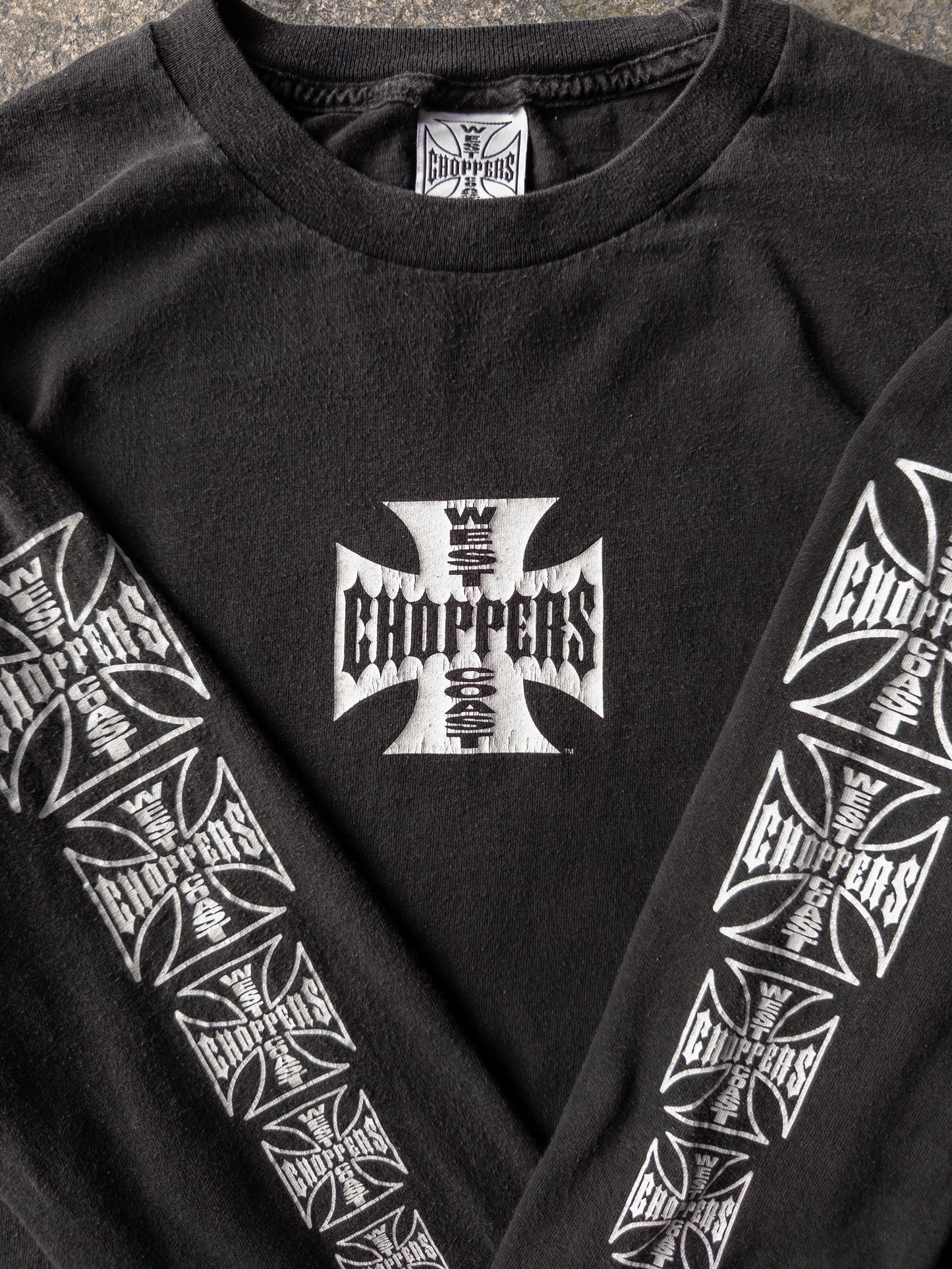 Vintage West Coast Choppers Black Long Sleeve Tee - XL