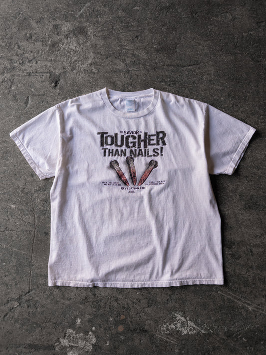 Vintage 2000s Tougher Than Nails Jesus Tee - XL