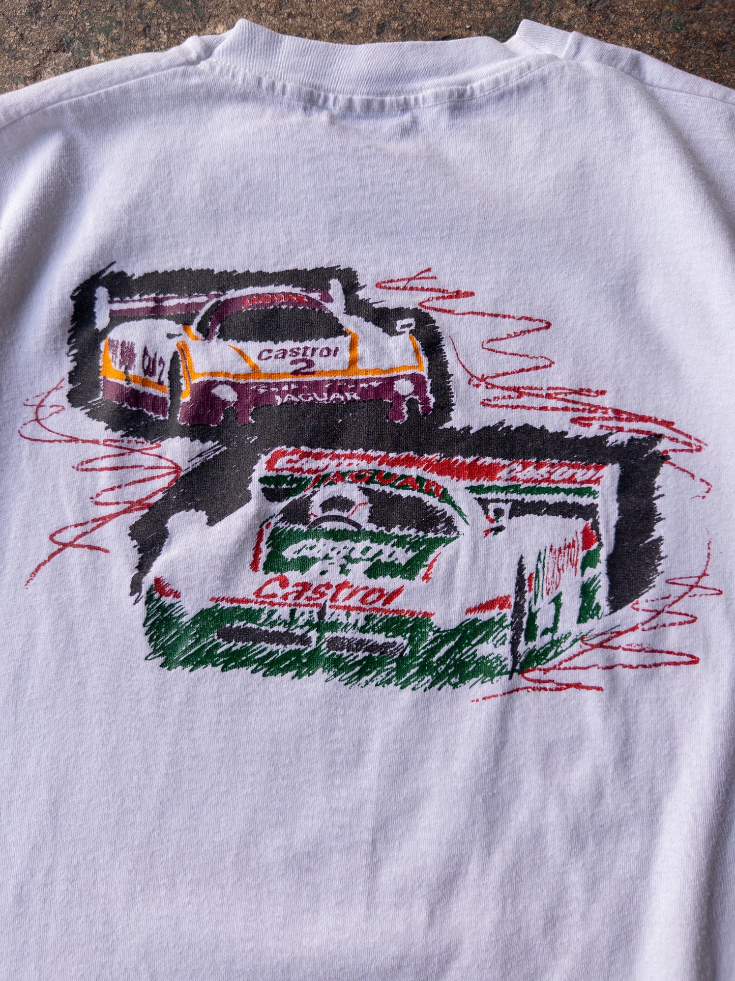 Vintage 90s Davy Jones Motorsports Racing Tee - Large