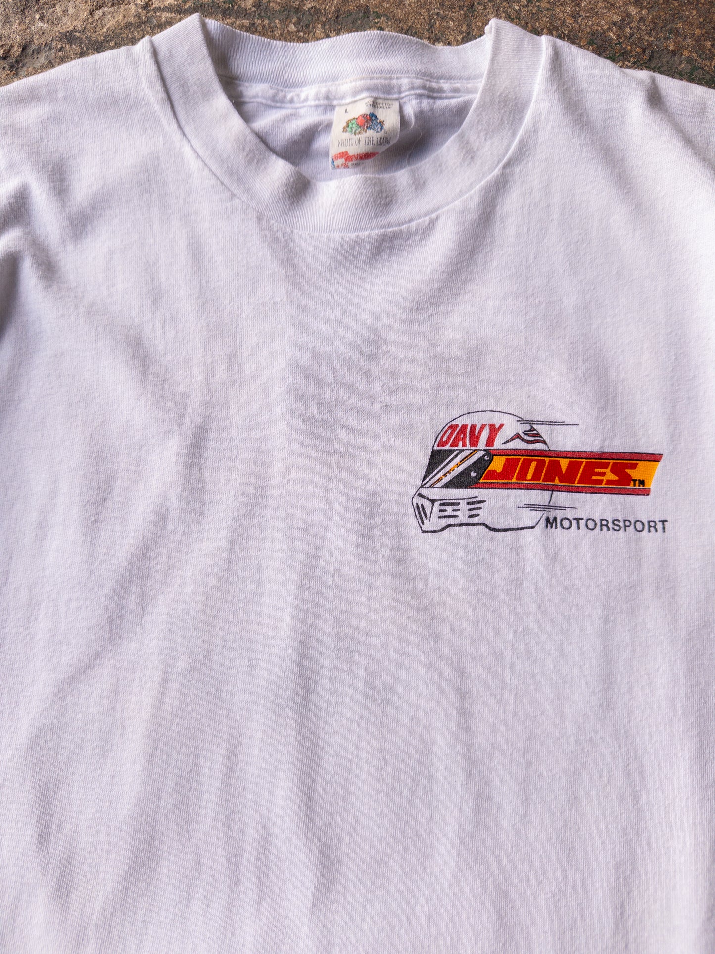 Vintage 90s Davy Jones Motorsports Racing Tee - Large