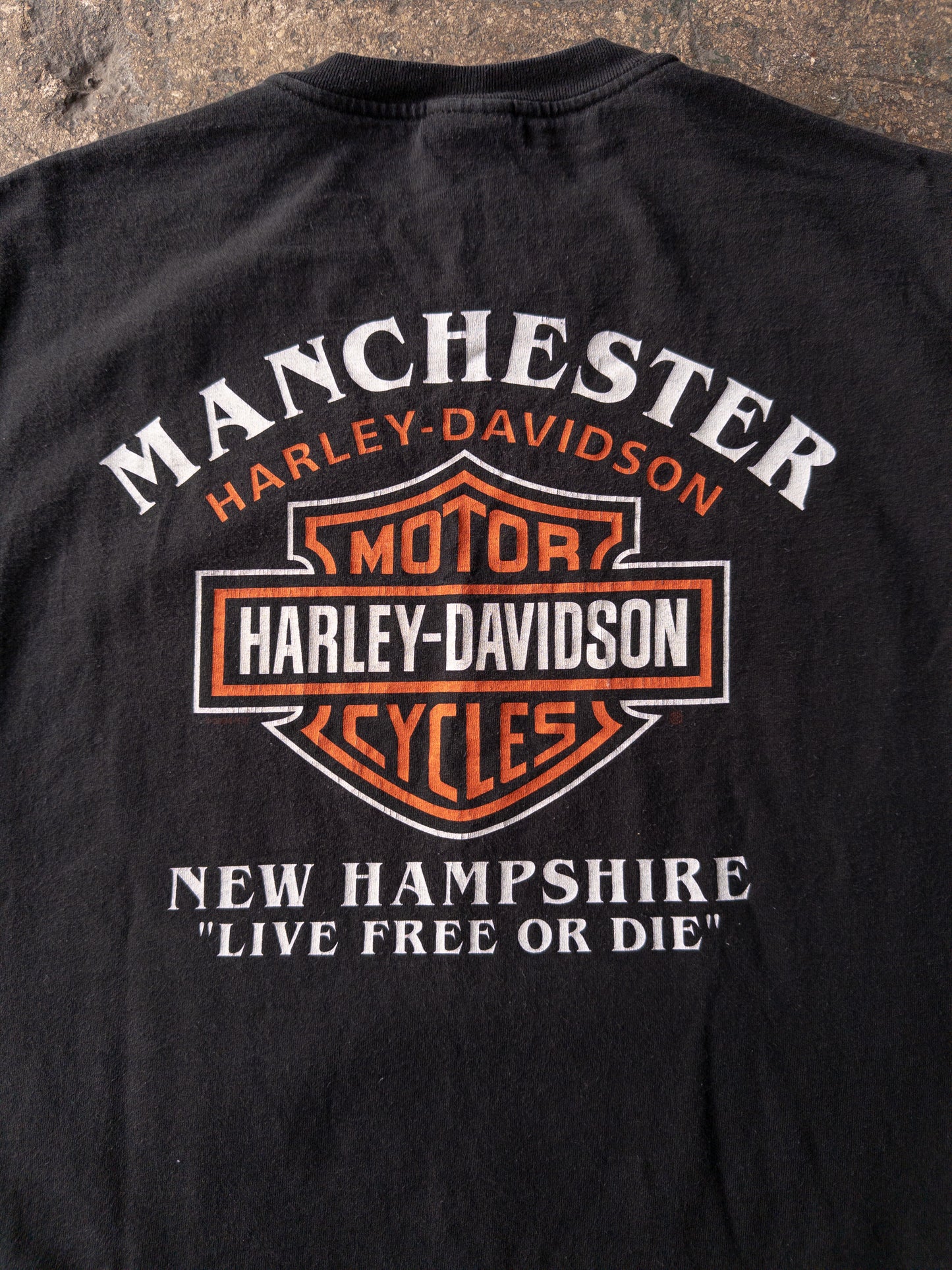 Vintage 2000s Harley Davidson Flames Cut Off Tee - Large